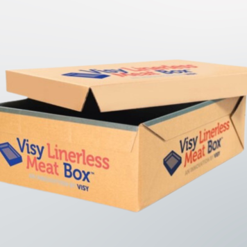 Linerless meat box packaging