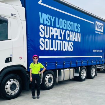 “Challenges only make me a better driver,” Haley, Visy truck driver